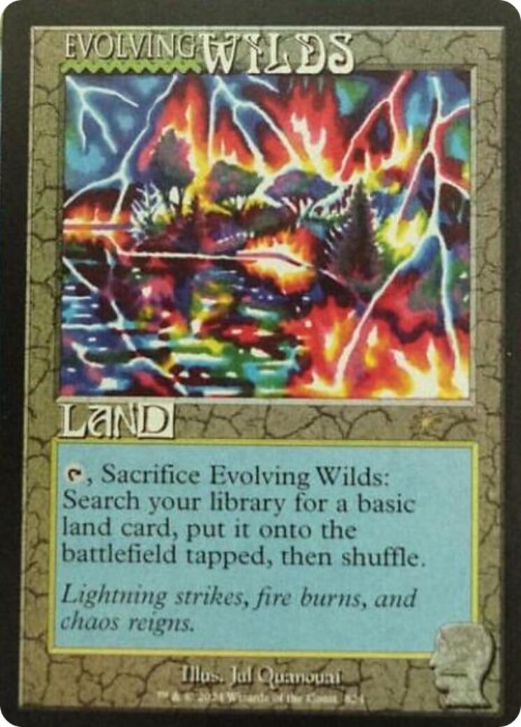Evolving Wilds (Rainbow Foil) [Secret Lair Drop Series] MTG Single Magic: The Gathering | Red Claw Gaming