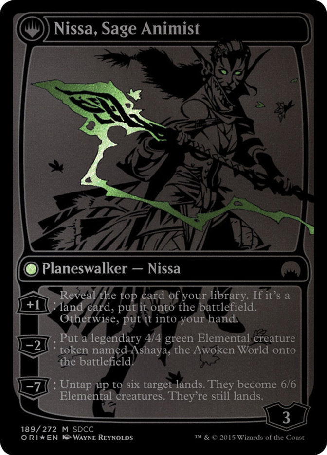 Nissa, Vastwood Seer // Nissa, Sage Animist [San Diego Comic-Con 2015] MTG Single Magic: The Gathering | Red Claw Gaming