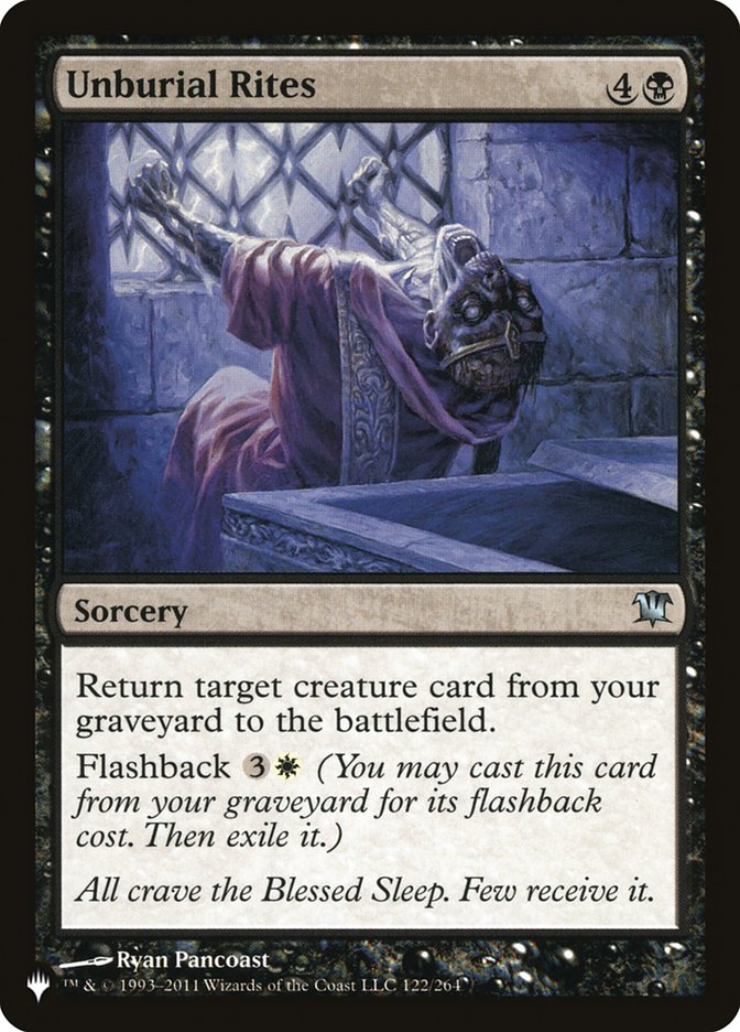 Unburial Rites [The List] MTG Single Magic: The Gathering | Red Claw Gaming