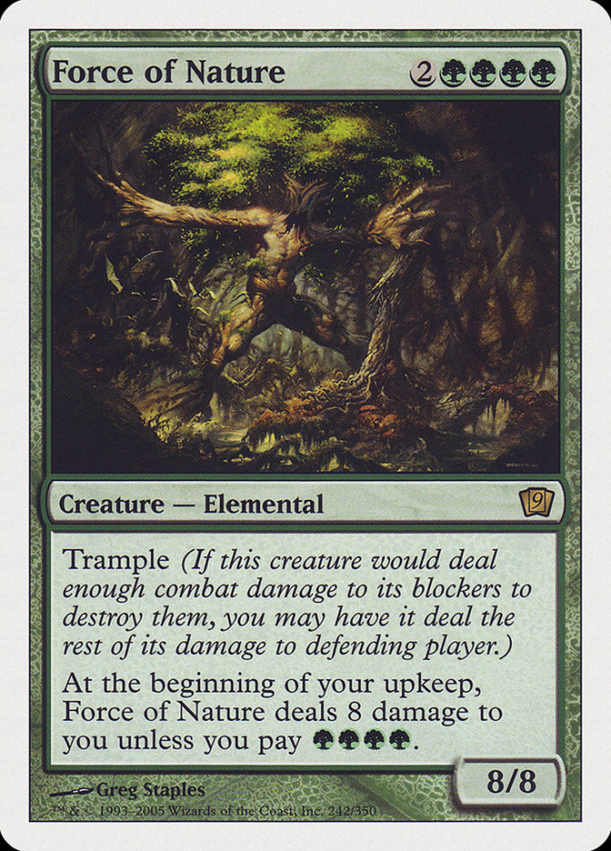 Force of Nature (9th Edition) [Oversize Cards] MTG Single Magic: The Gathering | Red Claw Gaming