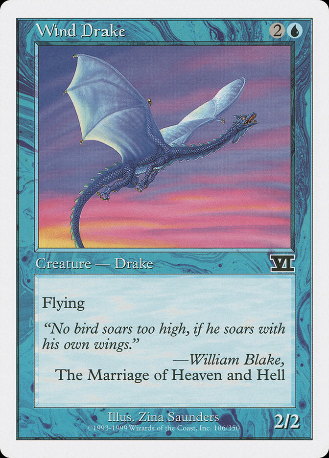 Wind Drake [Classic Sixth Edition] MTG Single Magic: The Gathering | Red Claw Gaming