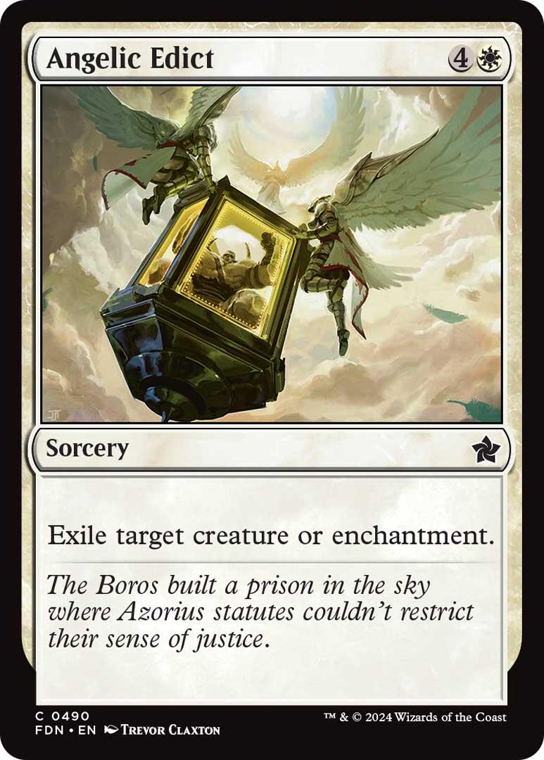 Angelic Edict [Foundations] MTG Single Magic: The Gathering | Red Claw Gaming