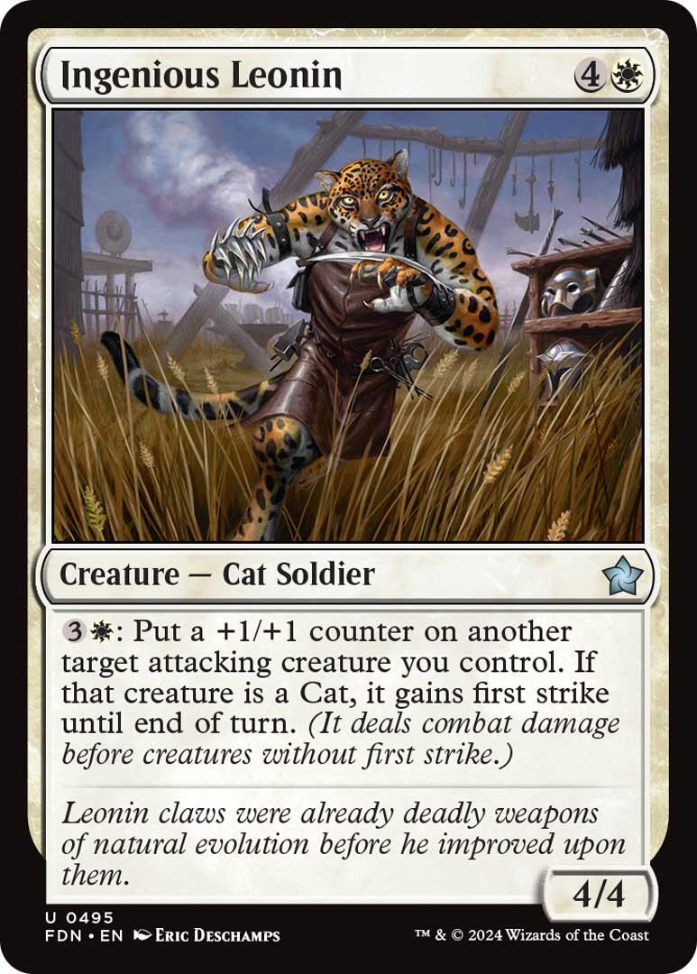 Ingenious Leonin [Foundations] MTG Single Magic: The Gathering | Red Claw Gaming