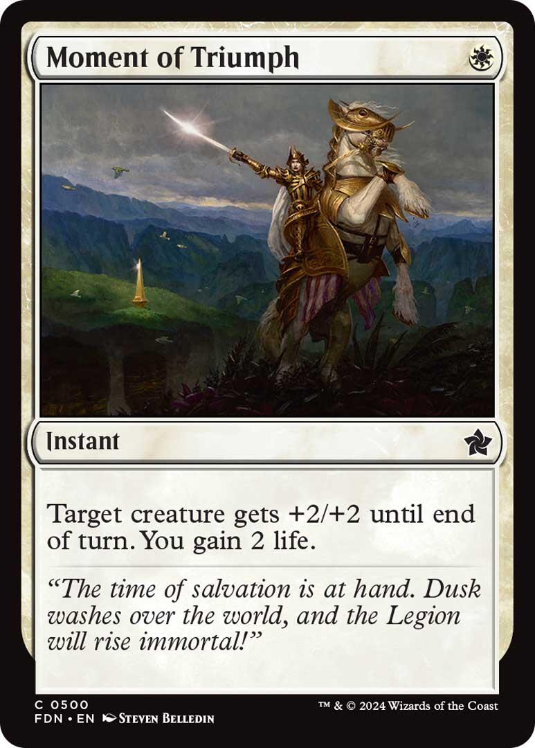 Moment of Triumph [Foundations] MTG Single Magic: The Gathering | Red Claw Gaming