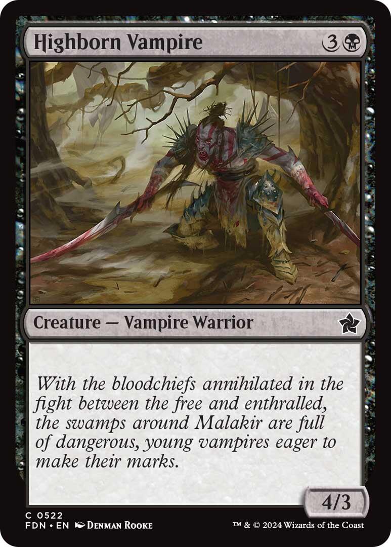 Highborn Vampire [Foundations] MTG Single Magic: The Gathering | Red Claw Gaming