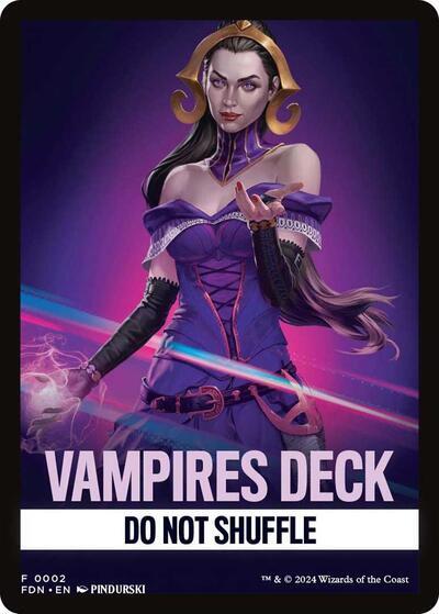 Vampires Deck Theme Card [Foundations Tokens] MTG Single Magic: The Gathering | Red Claw Gaming