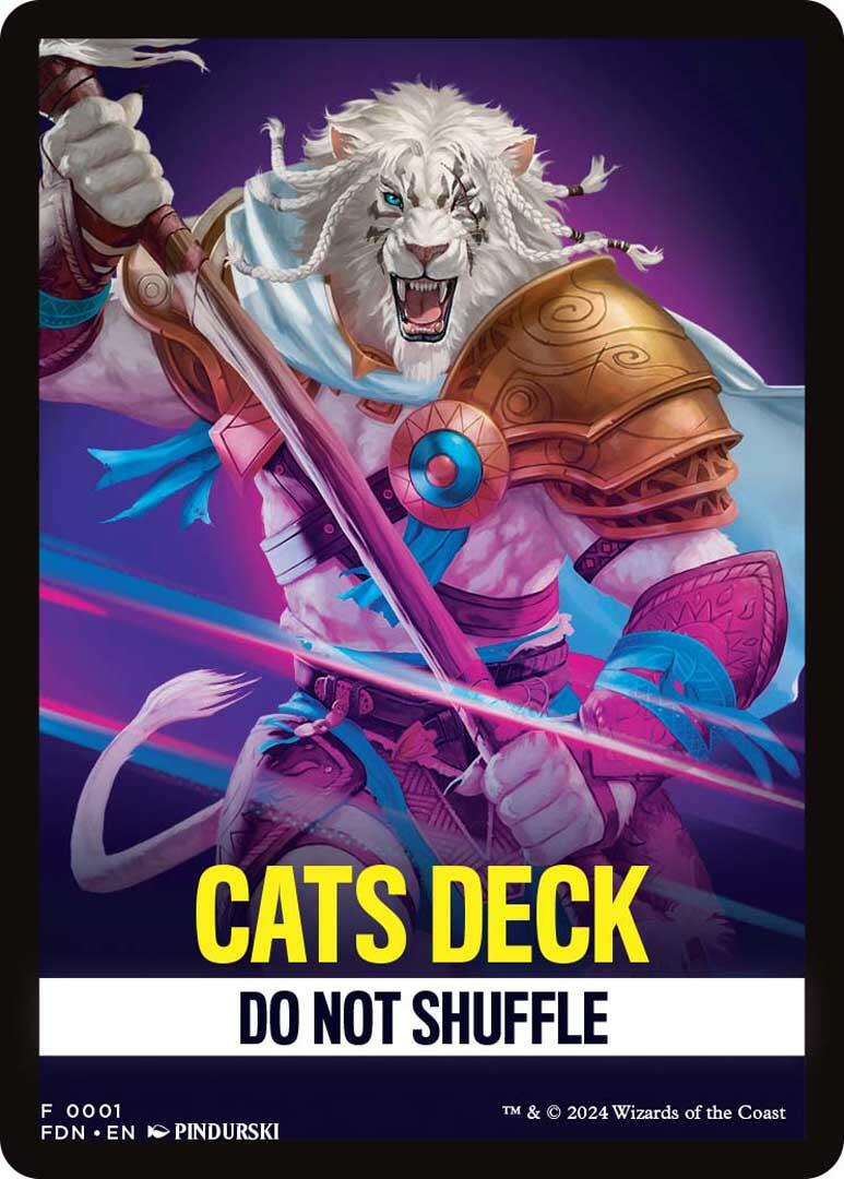 Cats Deck Theme Card [Foundations Tokens] MTG Single Magic: The Gathering | Red Claw Gaming