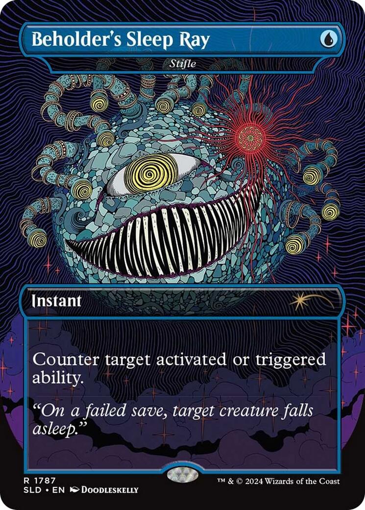 Beholder's Sleep Ray - Stifle [Secret Lair Drop Series] MTG Single Magic: The Gathering | Red Claw Gaming