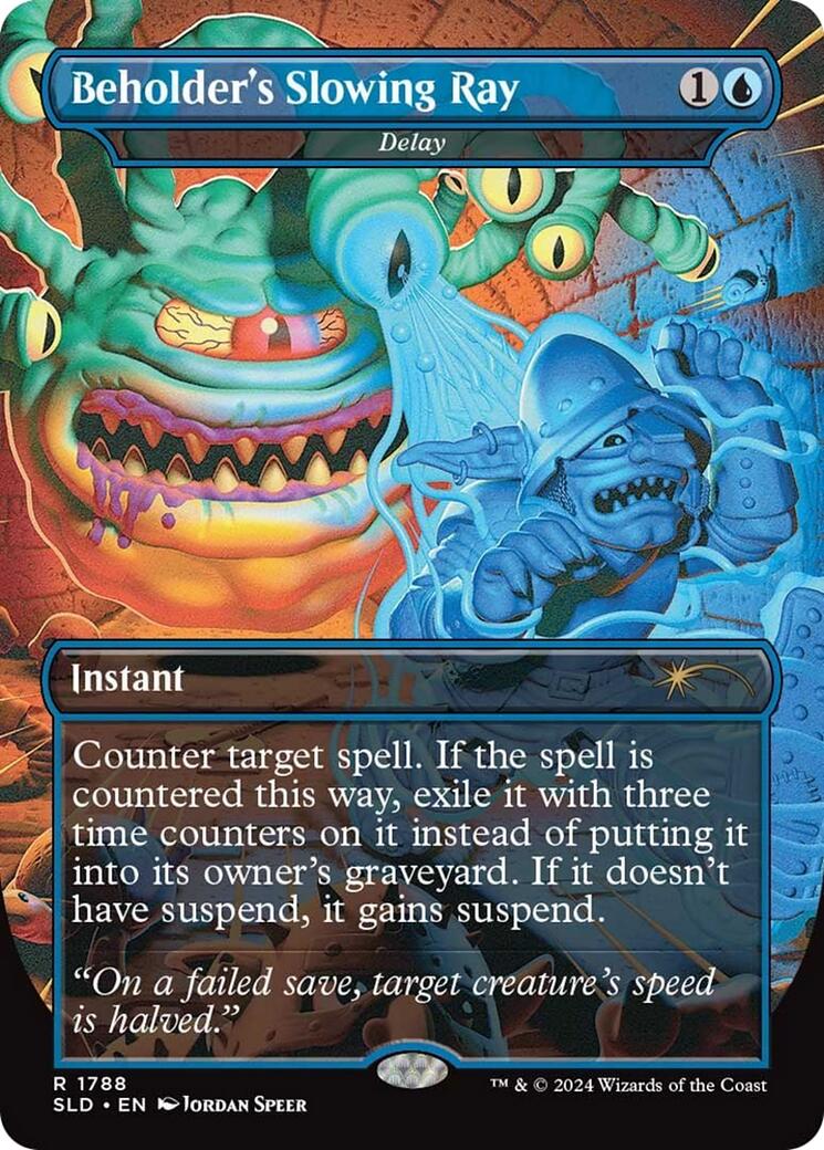 Beholder's Slowing Ray - Delay [Secret Lair Drop Series] MTG Single Magic: The Gathering | Red Claw Gaming