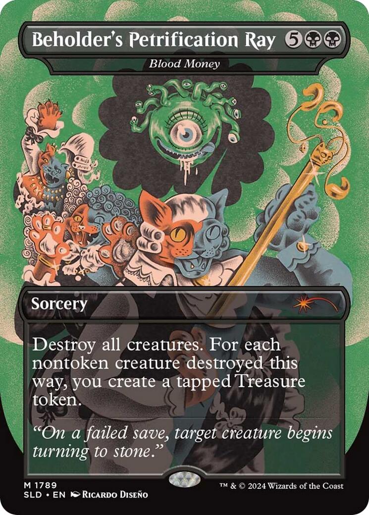 Beholder's Petrification Ray - Blood Money [Secret Lair Drop Series] MTG Single Magic: The Gathering | Red Claw Gaming