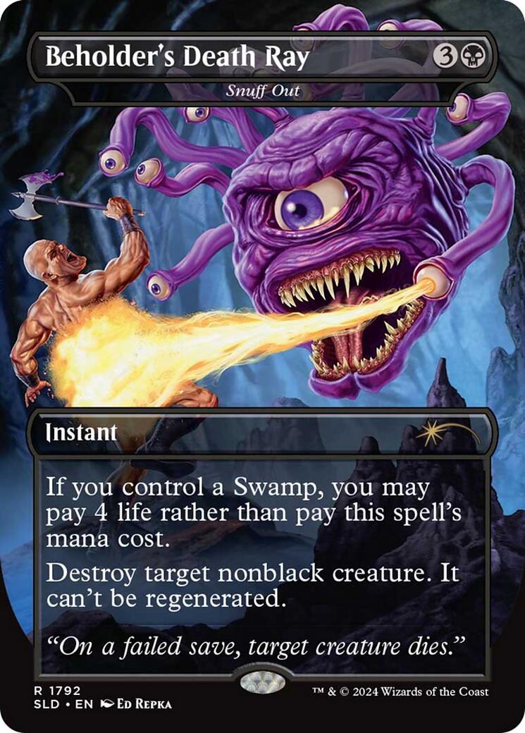 Beholder's Death Ray - Snuff Out [Secret Lair Drop Series] MTG Single Magic: The Gathering | Red Claw Gaming