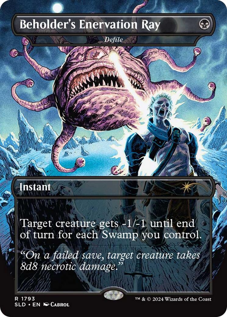 Beholder's Enervation Ray - Defile [Secret Lair Drop Series] MTG Single Magic: The Gathering | Red Claw Gaming