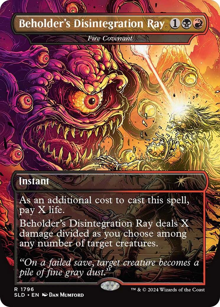 Beholder's Disintegration Ray - Fire Covenant [Secret Lair Drop Series] MTG Single Magic: The Gathering | Red Claw Gaming