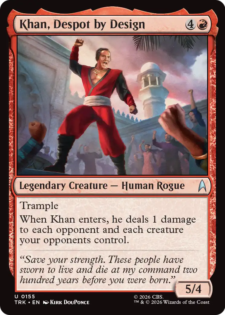 Khan, Despot by Design [Star Trek] | Red Claw Gaming