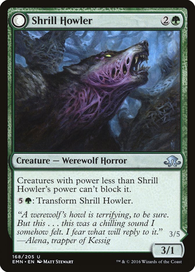 Shrill Howler // Howling Chorus [Eldritch Moon] MTG Single Magic: The Gathering | Red Claw Gaming