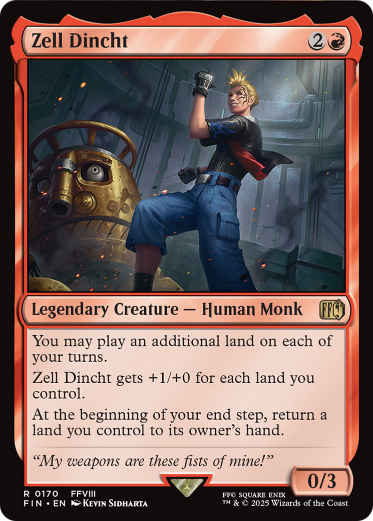 Zell Dincht [FINAL FANTASY] MTG Single Magic: The Gathering | Red Claw Gaming