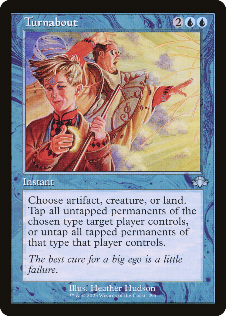 Turnabout (Retro) [Dominaria Remastered] MTG Single Magic: The Gathering | Red Claw Gaming