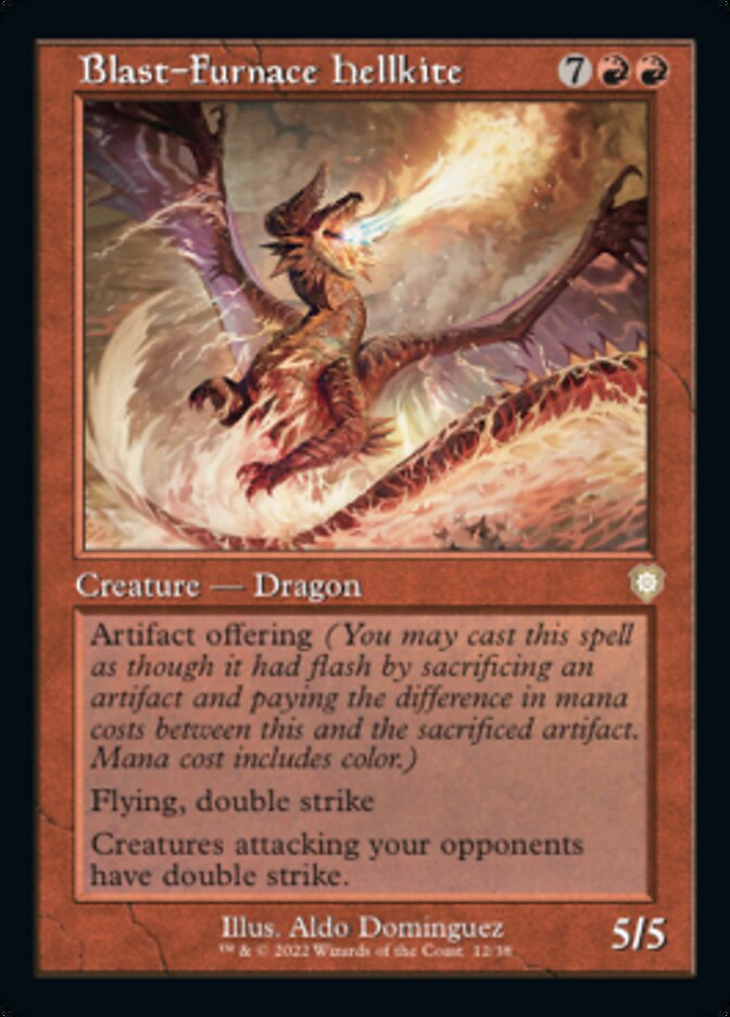 Blast-Furnace Hellkite (Retro) [The Brothers' War Commander] MTG Single Magic: The Gathering | Red Claw Gaming