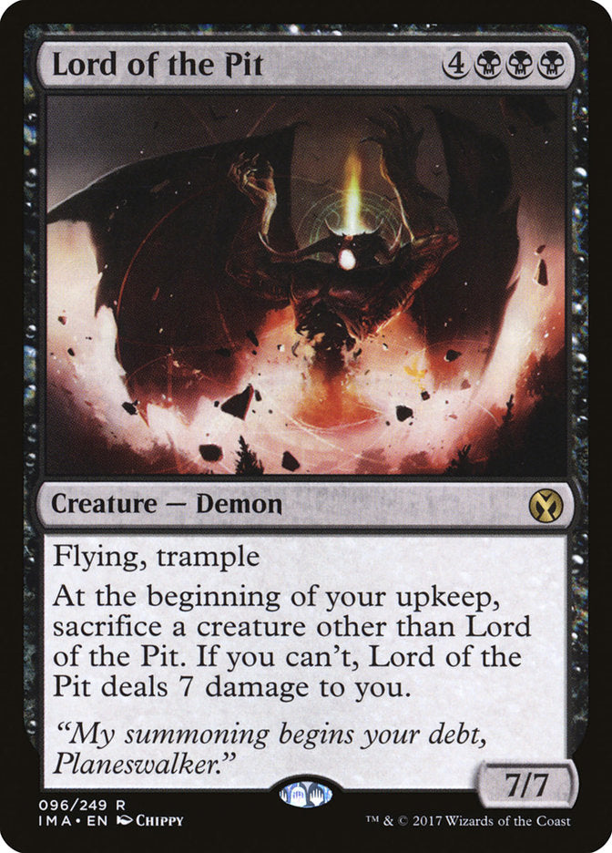 Lord of the Pit [Iconic Masters] MTG Single Magic: The Gathering | Red Claw Gaming