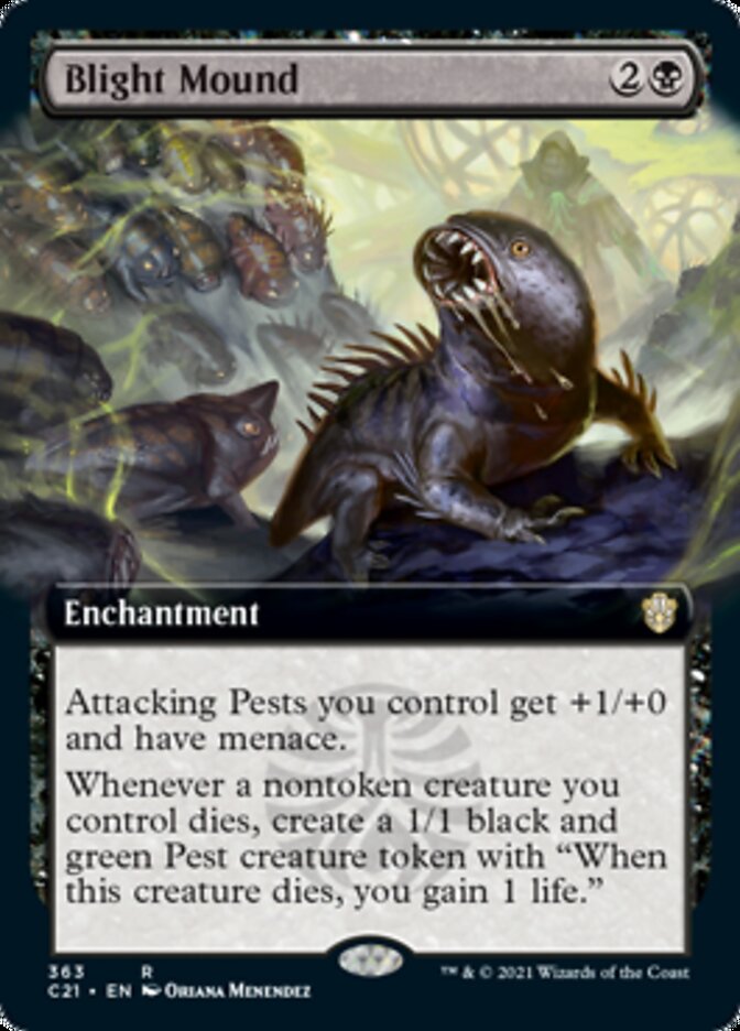Blight Mound (Extended Art) [Commander 2021] MTG Single Magic: The Gathering | Red Claw Gaming