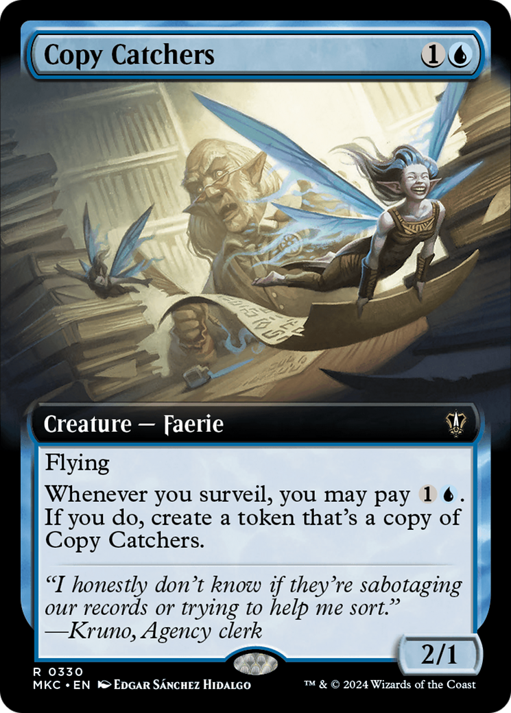 Copy Catchers (Extended Art) [Murders at Karlov Manor Commander] MTG Single Magic: The Gathering | Red Claw Gaming