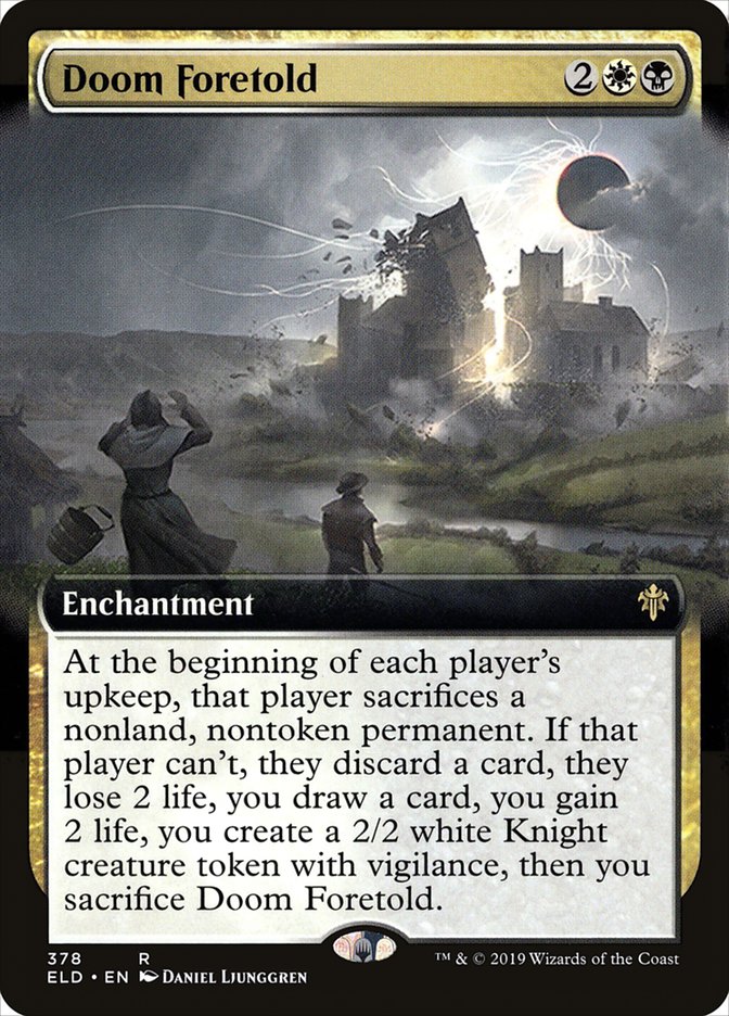 Doom Foretold (Extended Art) [Throne of Eldraine] MTG Single Magic: The Gathering | Red Claw Gaming