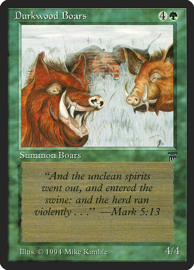 Durkwood Boars [Legends] MTG Single Magic: The Gathering | Red Claw Gaming