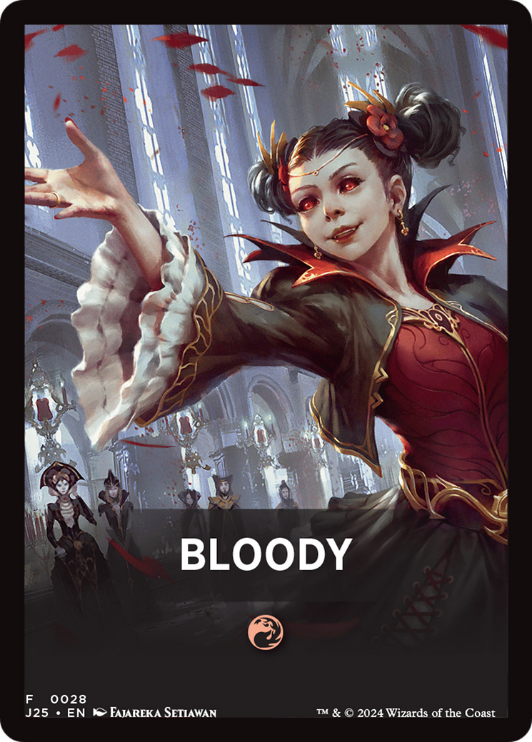 Bloody Theme Card [Foundations Jumpstart Front Cards] MTG Single Magic: The Gathering | Red Claw Gaming