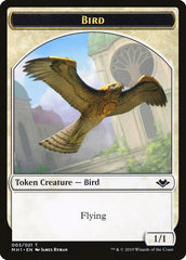 Bird (003) // Serra the Benevolent Emblem Double-Sided Token [Modern Horizons Tokens] MTG Single Magic: The Gathering    | Red Claw Gaming