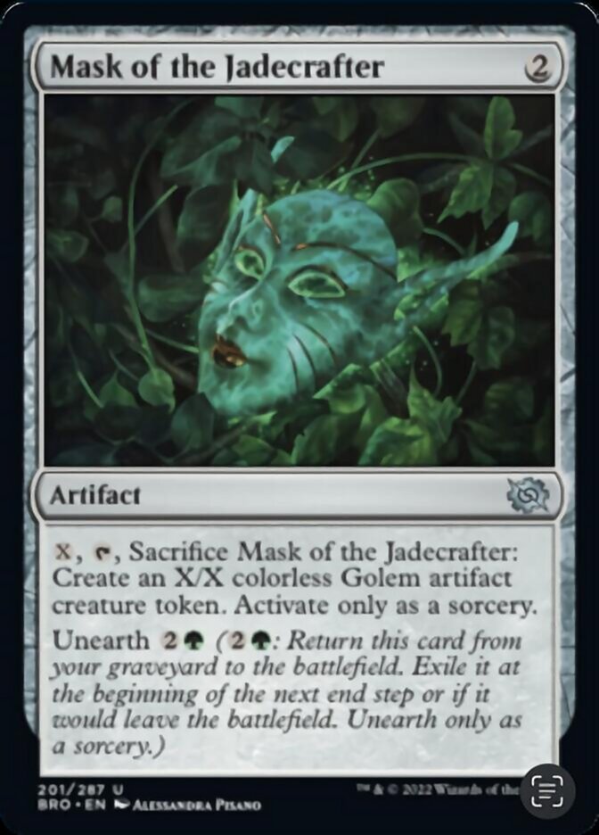 Mask of the Jadecrafter [The Brothers' War] MTG Single Magic: The Gathering | Red Claw Gaming