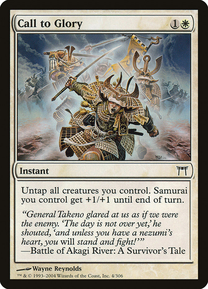 Call to Glory [Champions of Kamigawa] MTG Single Magic: The Gathering | Red Claw Gaming