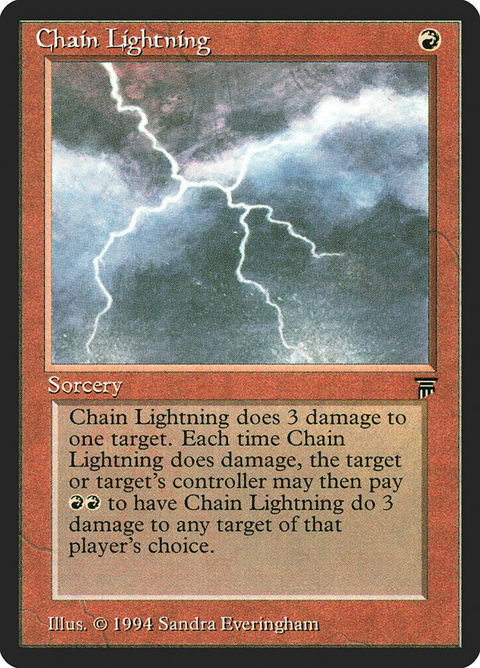Chain Lightning [Legends] MTG Single Magic: The Gathering | Red Claw Gaming