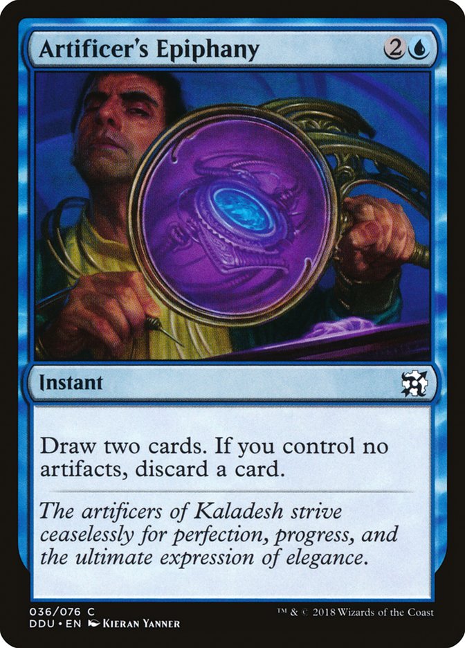 Artificer's Epiphany [Duel Decks: Elves vs. Inventors] MTG Single Magic: The Gathering | Red Claw Gaming
