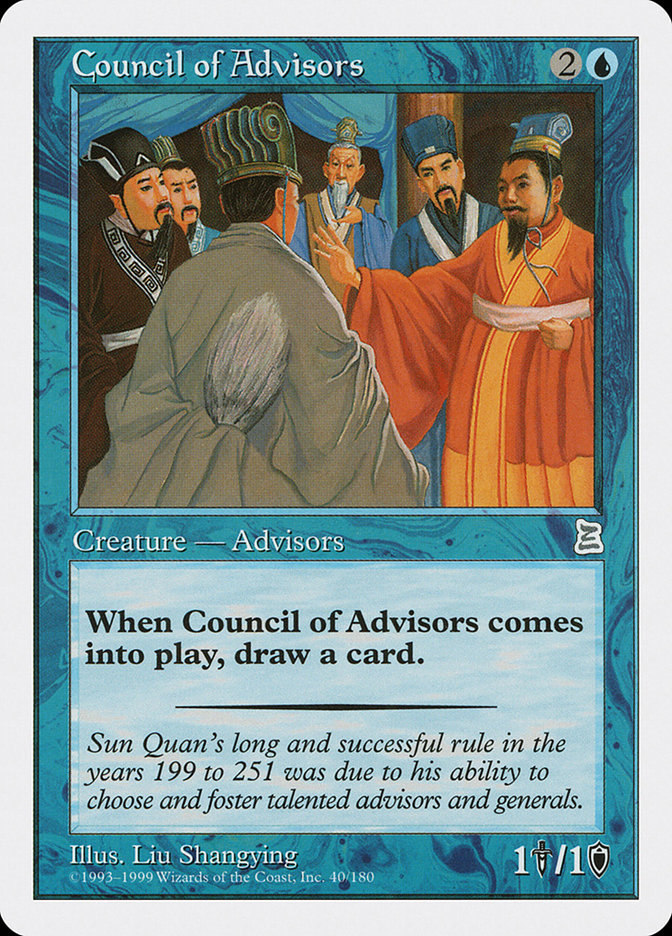 Council of Advisors [Portal Three Kingdoms] MTG Single Magic: The Gathering | Red Claw Gaming