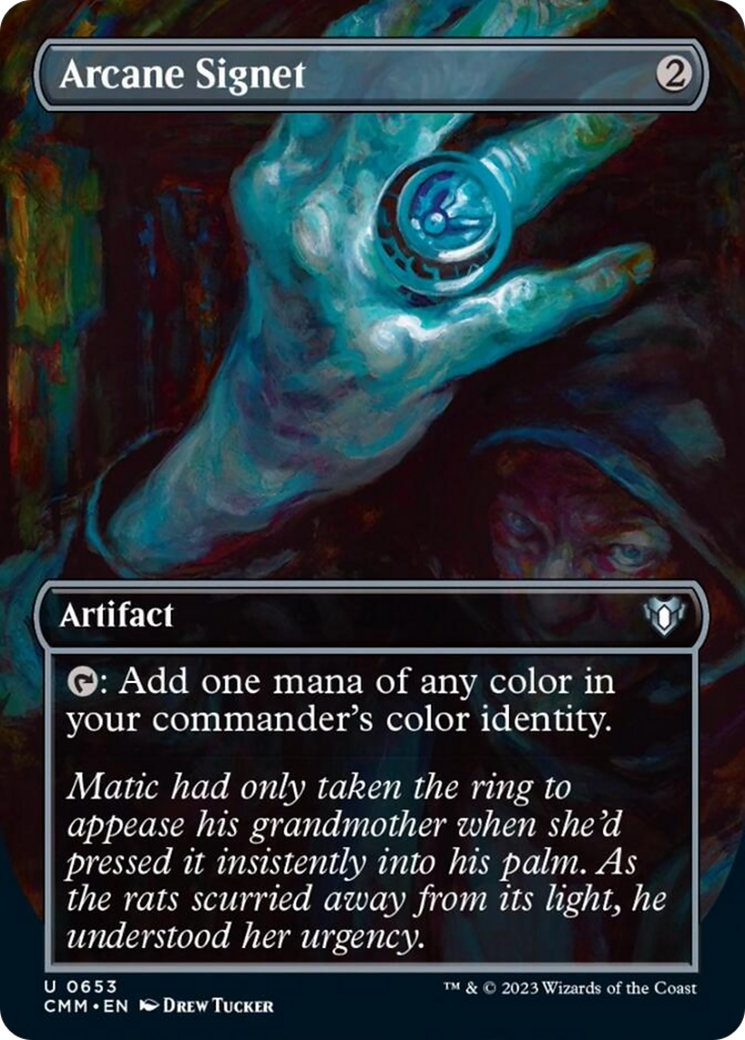 Arcane Signet (Borderless Alternate Art) [Commander Masters] MTG Single Magic: The Gathering | Red Claw Gaming