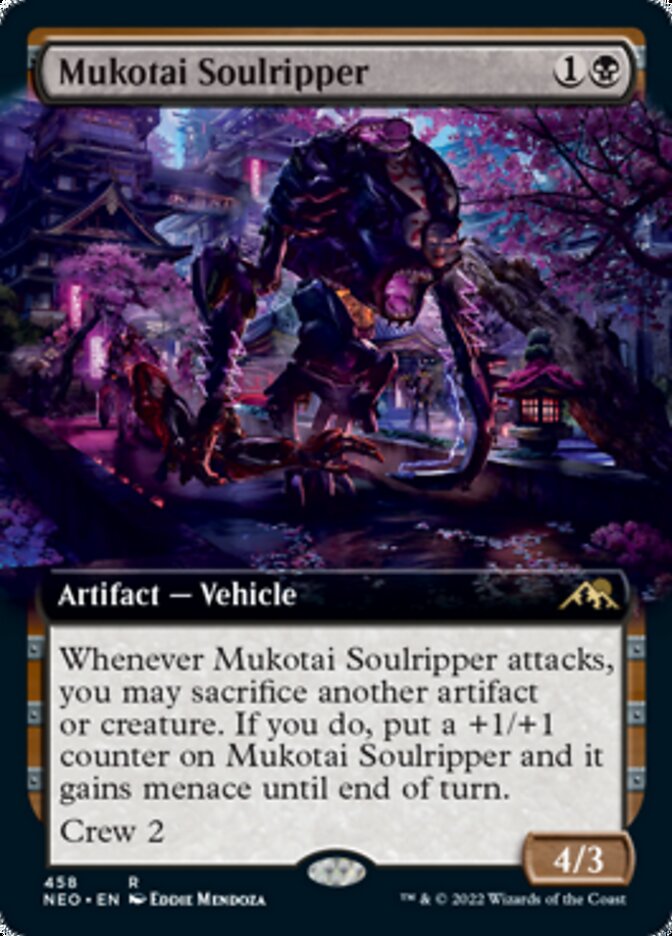Mukotai Soulripper (Extended Art) [Kamigawa: Neon Dynasty] MTG Single Magic: The Gathering    | Red Claw Gaming