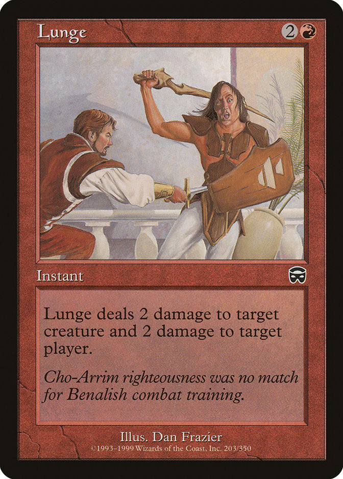 Lunge [Mercadian Masques] MTG Single Magic: The Gathering | Red Claw Gaming
