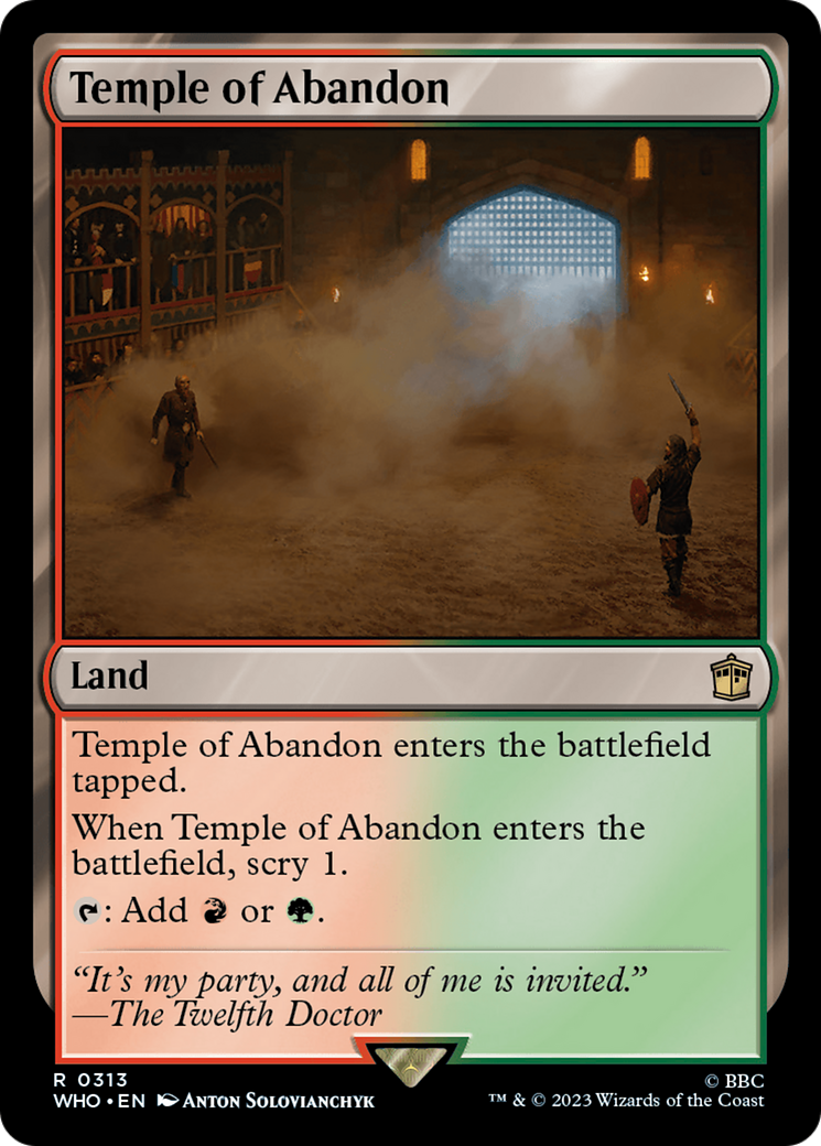 Temple of Abandon [Doctor Who] MTG Single Magic: The Gathering    | Red Claw Gaming