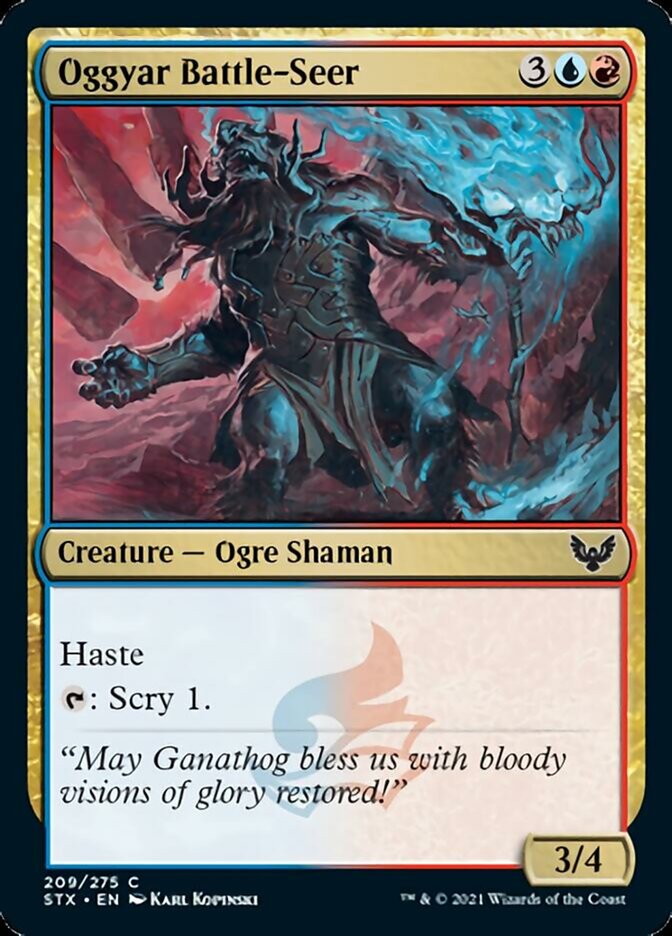 Oggyar Battle-Seer [Strixhaven: School of Mages] MTG Single Magic: The Gathering | Red Claw Gaming