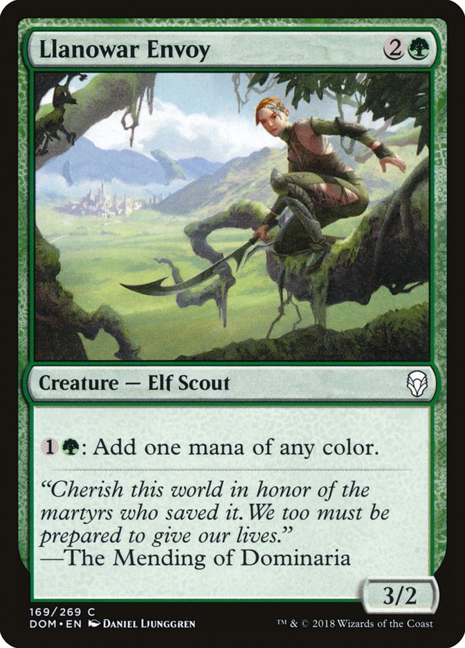 Llanowar Envoy [Dominaria] MTG Single Magic: The Gathering | Red Claw Gaming