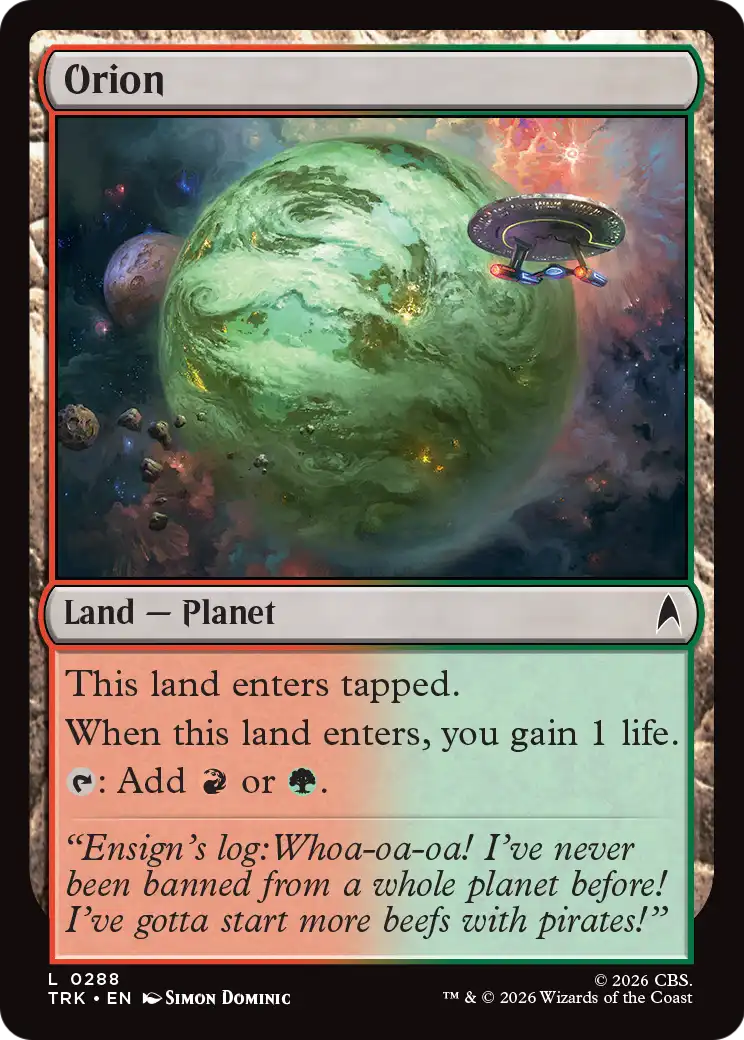 Orion [Star Trek] MTG Single Magic: The Gathering | Red Claw Gaming