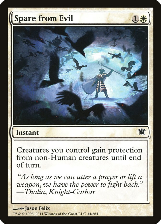 Spare from Evil [Innistrad] MTG Single Magic: The Gathering | Red Claw Gaming