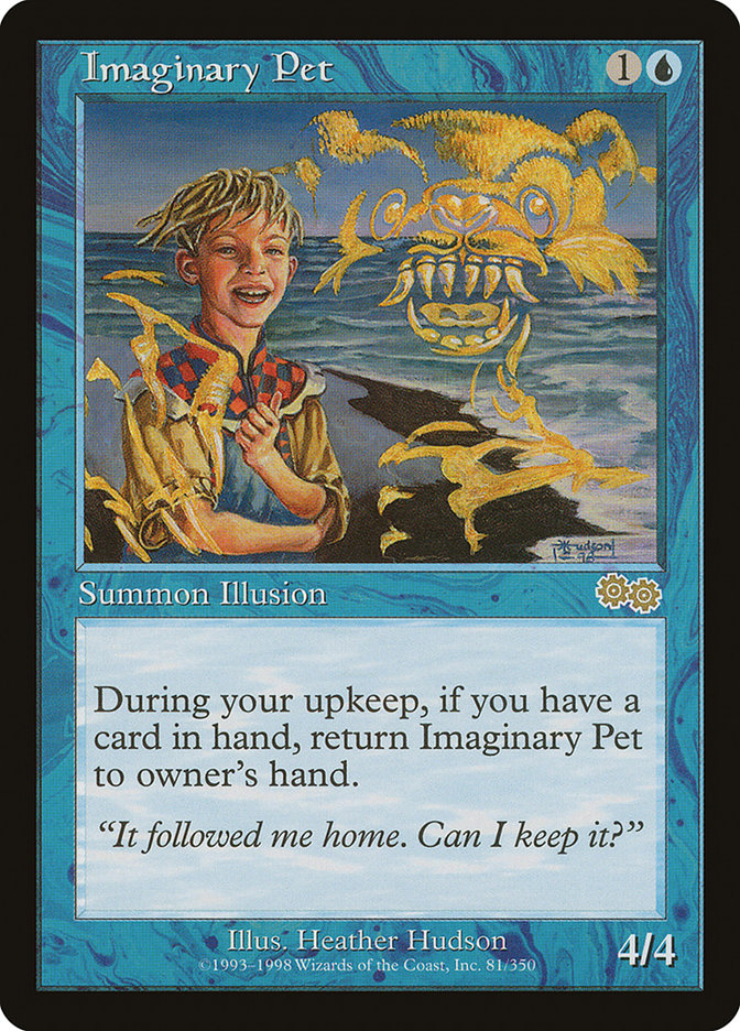 Imaginary Pet [Urza's Saga] MTG Single Magic: The Gathering | Red Claw Gaming
