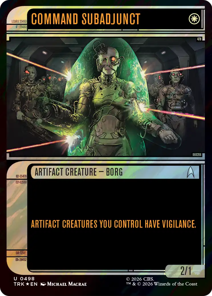 Command Subadjunct (Showcase) (Surge Foil) [Star Trek] | Red Claw Gaming
