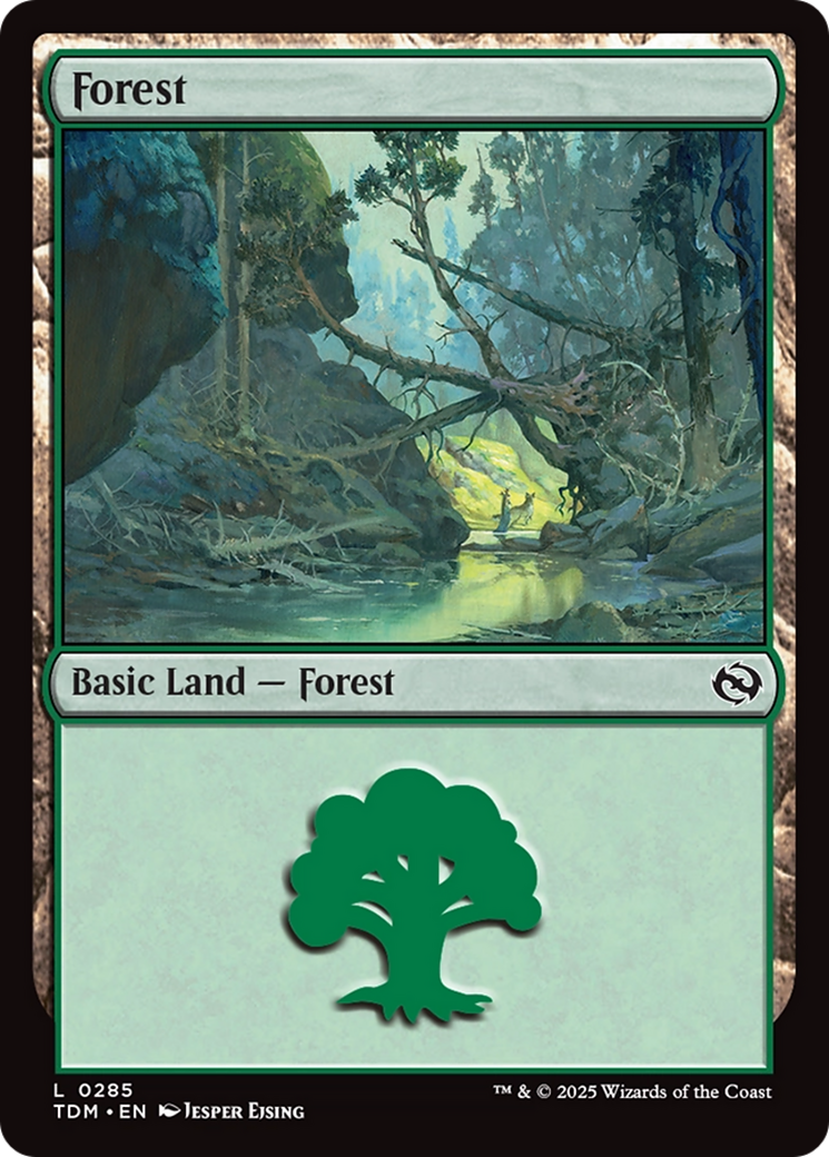 Forest (0285) [Tarkir: Dragonstorm] MTG Single Magic: The Gathering | Red Claw Gaming