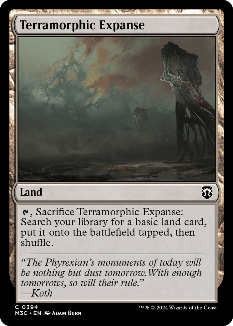 Terramorphic Expanse (Ripple Foil) [Modern Horizons 3 Commander] MTG Single Magic: The Gathering | Red Claw Gaming