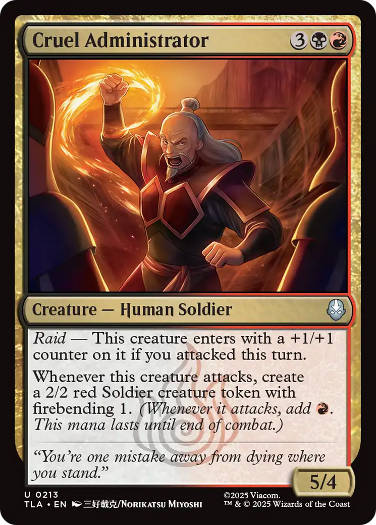 Cruel Administrator [Avatar: The Last Airbender] MTG Single Magic: The Gathering | Red Claw Gaming
