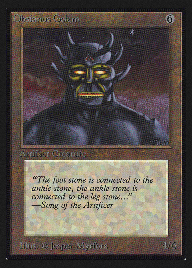 Obsianus Golem [Collectors' Edition] MTG Single Magic: The Gathering | Red Claw Gaming