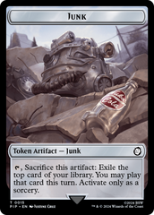 Junk // Soldier (0010) Double-Sided Token [Fallout Tokens] MTG Single Magic: The Gathering | Red Claw Gaming