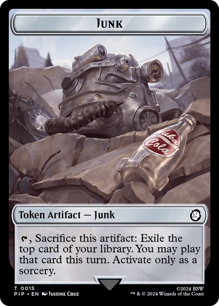 Junk // Robot Double-Sided Token [Fallout Tokens] MTG Single Magic: The Gathering | Red Claw Gaming